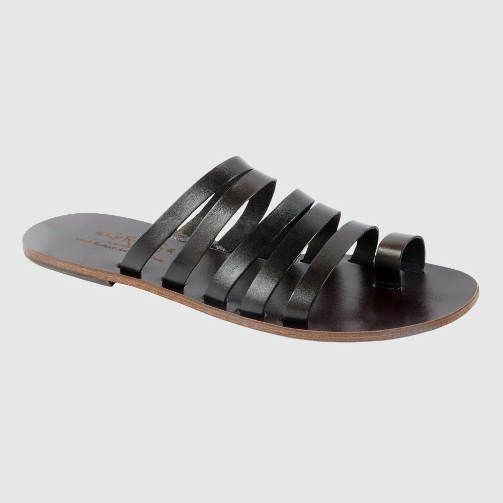 Greek Leather Sandal: Ekaterine
